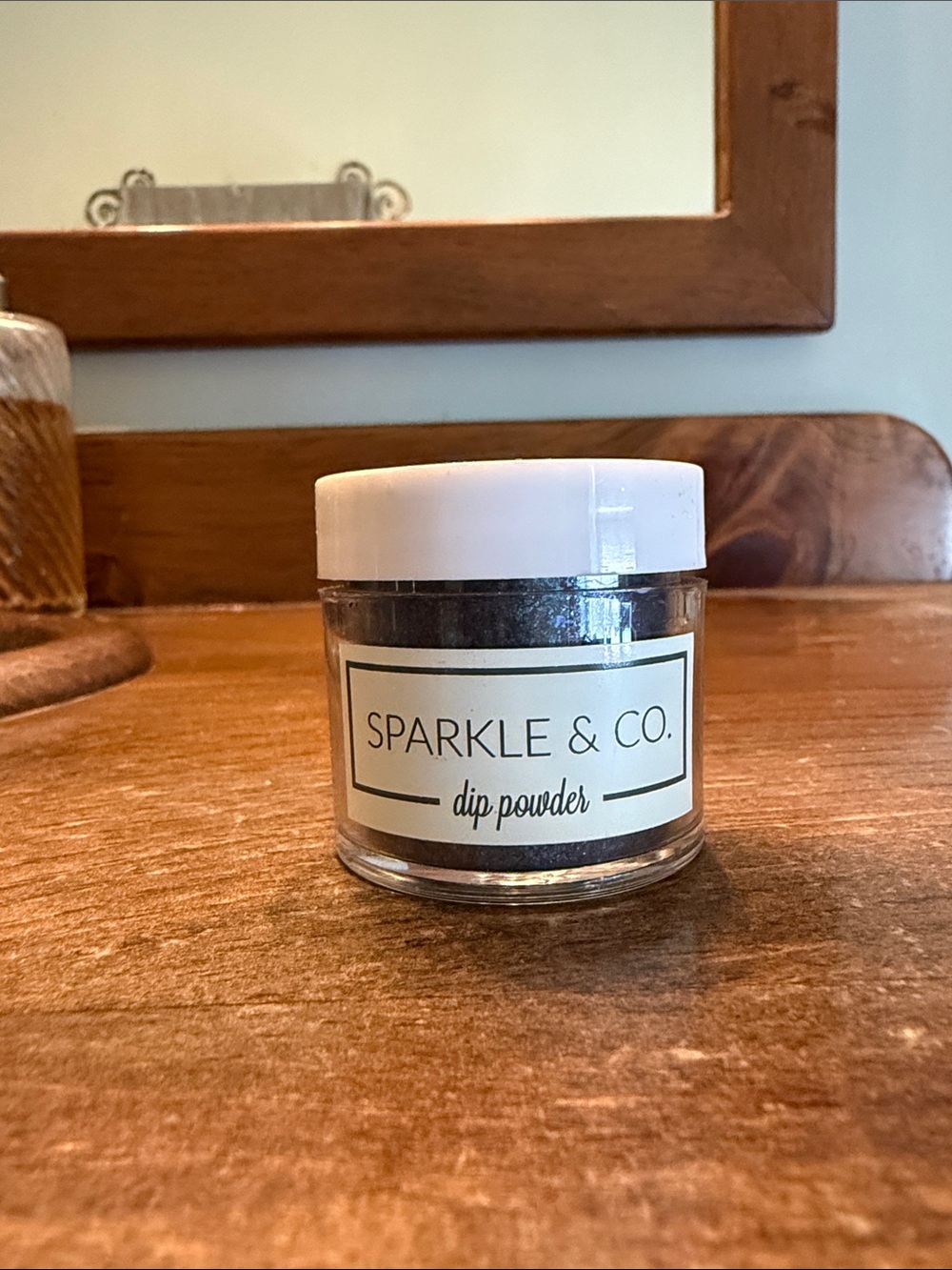 Sparkle & Co. Black Seaglass Dip Powder